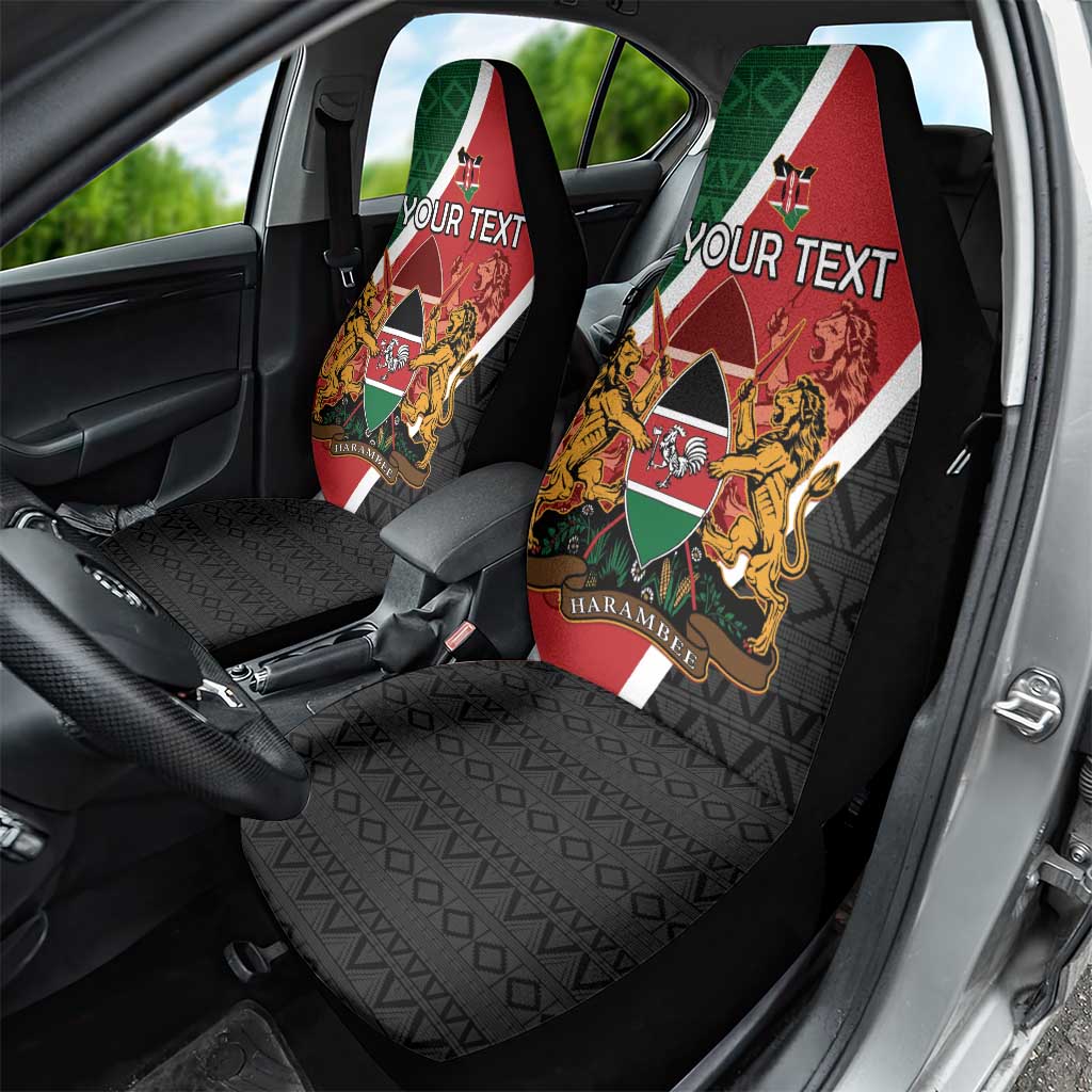 Personalised Kenya Car Seat Cover Flag Style - African Pattern