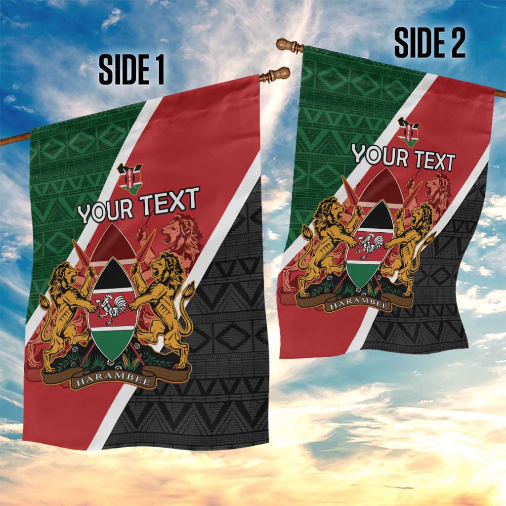 Personalised Kenya Garden Flag Flag Style - African Pattern