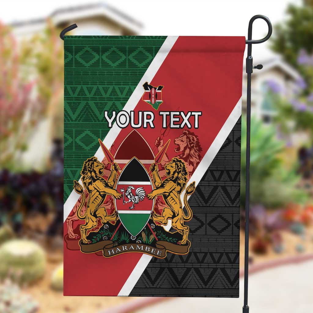 Personalised Kenya Garden Flag Flag Style - African Pattern