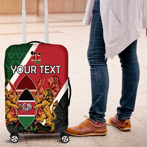 Personalised Kenya Luggage Cover Flag Style - African Pattern