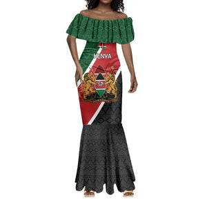 Personalised Kenya Mermaid Dress Flag Style - African Pattern