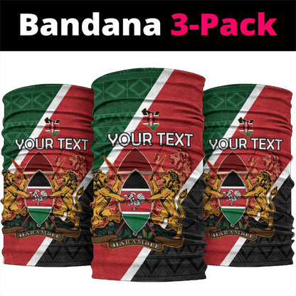 Personalised Kenya Neck Gaiter Flag Style - African Pattern LT15