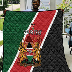 Personalised Kenya Quilt Flag Style - African Pattern