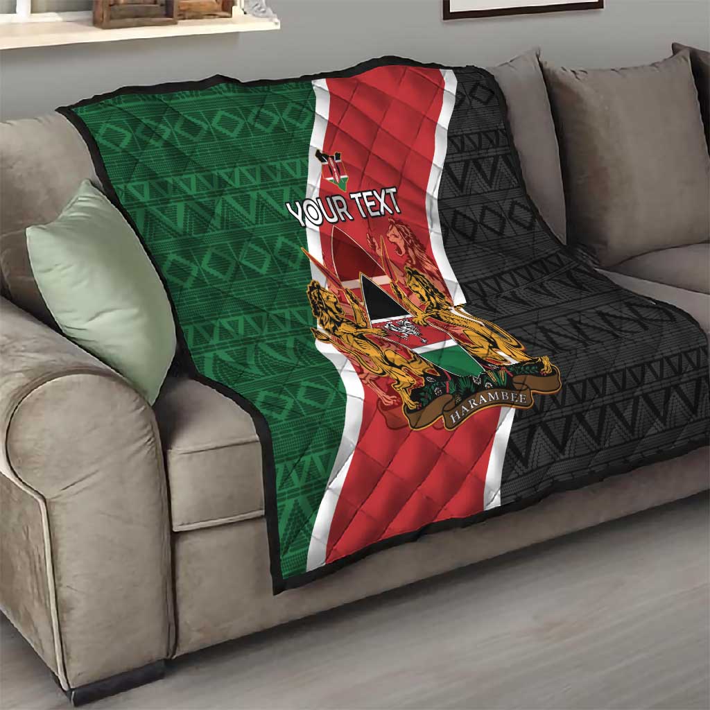 Personalised Kenya Quilt Flag Style - African Pattern