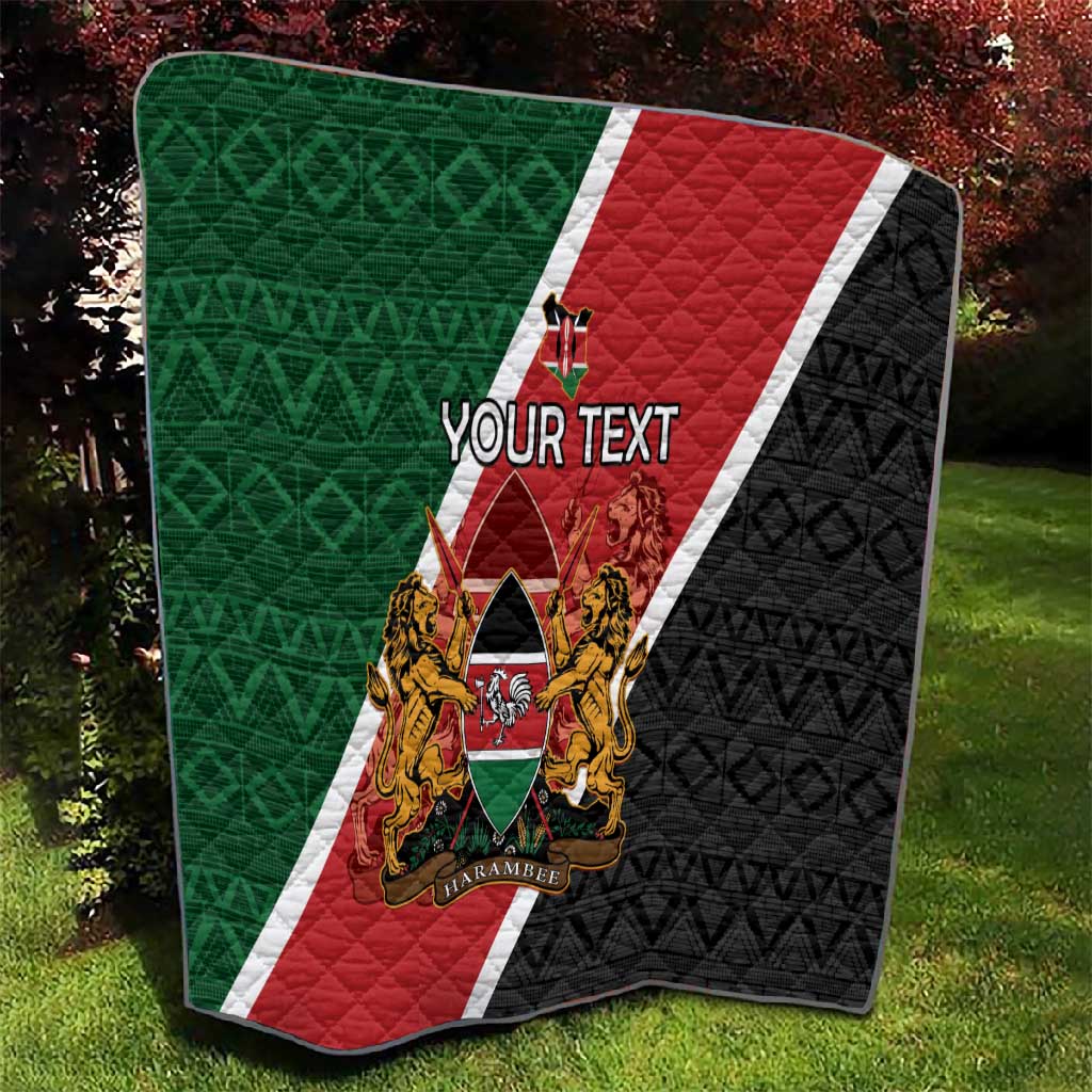 Personalised Kenya Quilt Flag Style - African Pattern