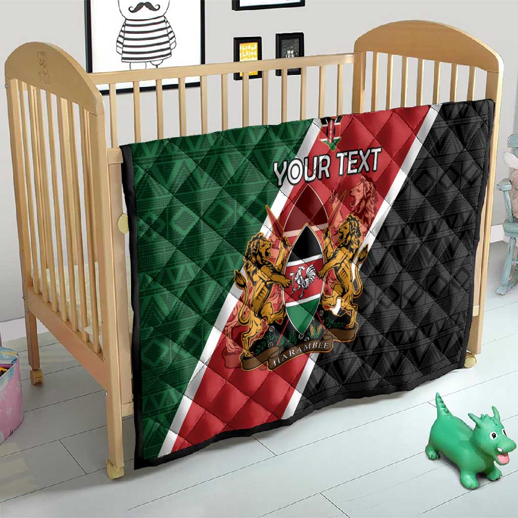 Personalised Kenya Quilt Flag Style - African Pattern