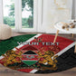 Personalised Kenya Round Carpet Flag Style - African Pattern