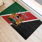Personalised Kenya Rubber Doormat Flag Style - African Pattern