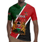 Personalised Kenya Rugby Jersey Flag Style - African Pattern