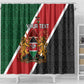 Personalised Kenya Shower Curtain Flag Style - African Pattern