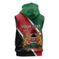 Personalised Kenya Sleeveless Hoodie Flag Style - African Pattern - African Pride
