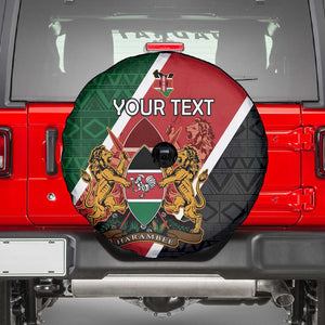 Personalised Kenya Spare Tire Cover Flag Style - African Pattern