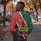 Personalised Kenya Sweatshirt Flag Style - African Pattern