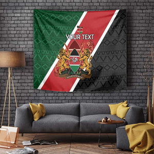 Personalised Kenya Tapestry Flag Style - African Pattern
