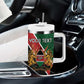Personalised Kenya Tumbler With Handle Flag Style - African Pattern