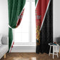 Personalised Kenya Window Curtain Flag Style - African Pattern