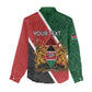 Personalised Kenya Women Casual Shirt Flag Style - African Pattern LT15