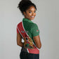 Personalised Kenya Women Polo Shirt Flag Style - African Pattern