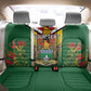 Personalised Zimbabwe Independence Day Back Car Seat Cover Coat Of Arms Fire Lilies