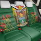 Personalised Zimbabwe Independence Day Back Car Seat Cover Coat Of Arms Fire Lilies
