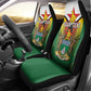 Personalised Zimbabwe Independence Day Car Seat Cover Coat Of Arms Fire Lilies