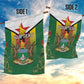 Personalised Zimbabwe Independence Day Garden Flag Coat Of Arms Fire Lilies