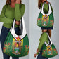 Personalised Zimbabwe Independence Day Grocery Bag Coat Of Arms Fire Lilies