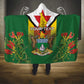 Personalised Zimbabwe Independence Day Hooded Blanket Coat Of Arms Fire Lilies