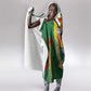 Personalised Zimbabwe Independence Day Hooded Blanket Coat Of Arms Fire Lilies