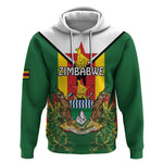 Personalised Zimbabwe Independence Day Hoodie Coat Of Arms Fire Lilies