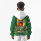 Personalised Zimbabwe Independence Day Kid Hoodie Coat Of Arms Fire Lilies