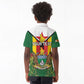 Personalised Zimbabwe Independence Day Kid Polo Shirt Coat Of Arms Fire Lilies