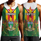 Personalised Zimbabwe Independence Day Men Tank Top Coat Of Arms Fire Lilies