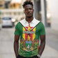 Personalised Zimbabwe Independence Day Polo Shirt Coat Of Arms Fire Lilies