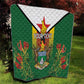 Personalised Zimbabwe Independence Day Quilt Coat Of Arms Fire Lilies