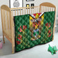 Personalised Zimbabwe Independence Day Quilt Coat Of Arms Fire Lilies