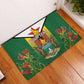 Personalised Zimbabwe Independence Day Rubber Doormat Coat Of Arms Fire Lilies