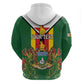 Personalised Zimbabwe Independence Day Zip Hoodie Coat Of Arms Fire Lilies