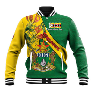 Personalised Proudly Zimbabwe Baseball Jacket Happy Independence Day