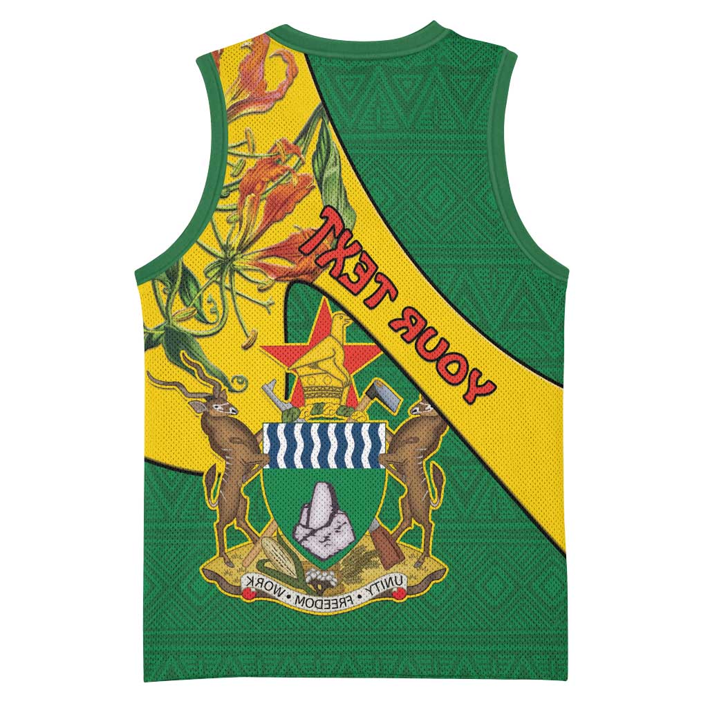 Personalised Proudly Zimbabwe Basketball Jersey Happy Independence Day - African Pride