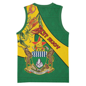 Personalised Proudly Zimbabwe Basketball Jersey Happy Independence Day - African Pride