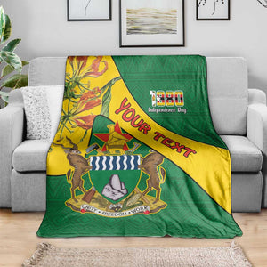 Personalised Proudly Zimbabwe Blanket Happy Independence Day