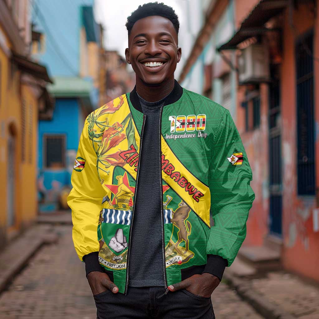 Personalised Proudly Zimbabwe Bomber Jacket Happy Independence Day