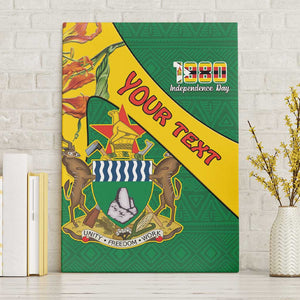 Personalised Proudly Zimbabwe Canvas Wall Art Happy Independence Day