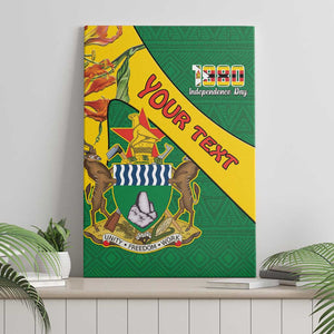 Personalised Proudly Zimbabwe Canvas Wall Art Happy Independence Day