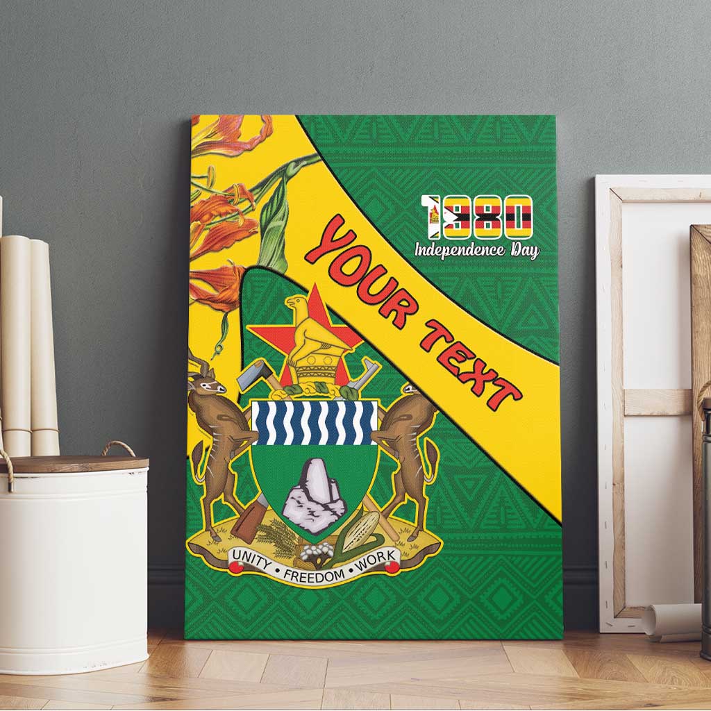 Personalised Proudly Zimbabwe Canvas Wall Art Happy Independence Day