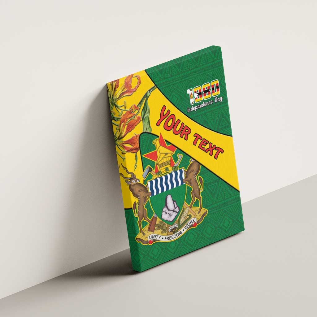 Personalised Proudly Zimbabwe Canvas Wall Art Happy Independence Day