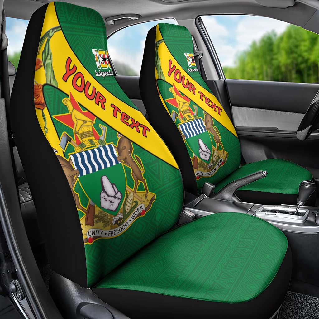 Personalised Proudly Zimbabwe Car Seat Cover Happy Independence Day