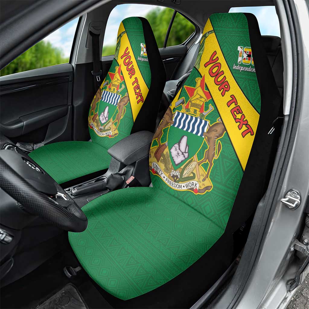 Personalised Proudly Zimbabwe Car Seat Cover Happy Independence Day