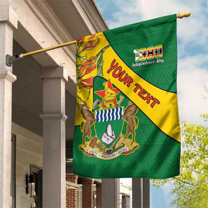 Personalised Proudly Zimbabwe Garden Flag Happy Independence Day